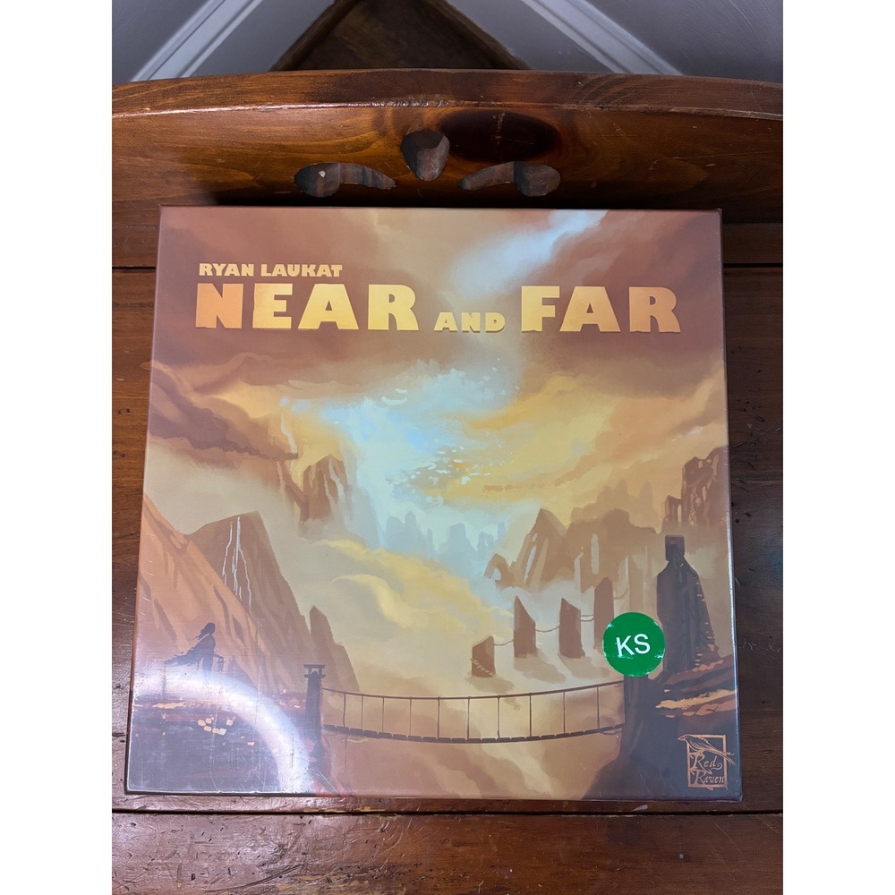 Near and Far Board Game Red Raven Games Ryan Laukat RVM015 Sealed KS Sticker